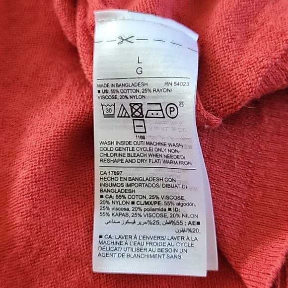 Old navy orange cardigan large - Picture 7 of 7